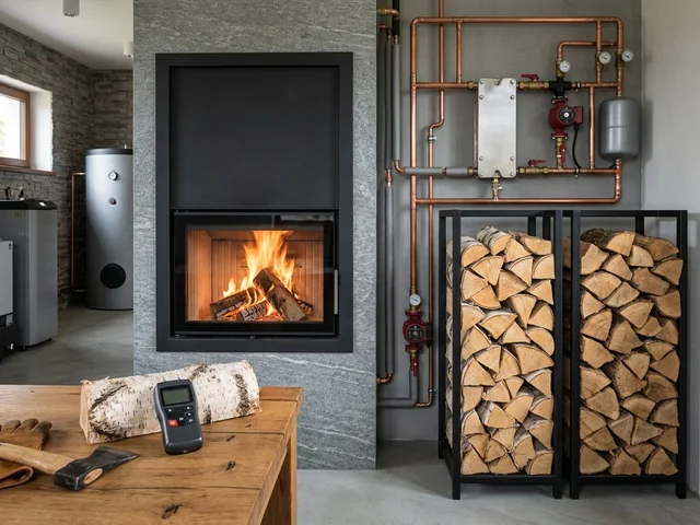 Подбор дров для камина с водяным контуром в Нее